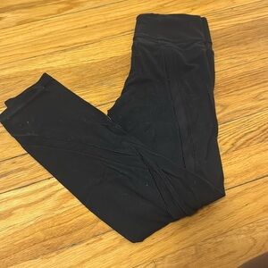 XS Athleta leggings with a mesh cut out design